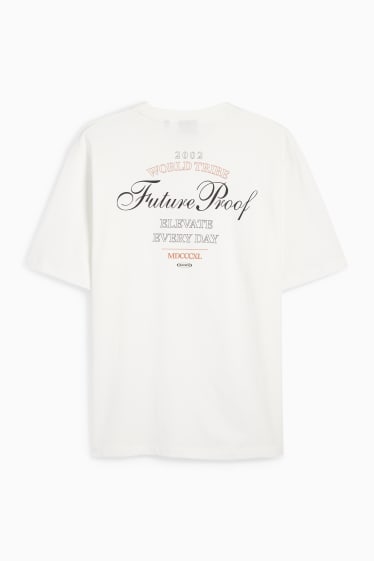 Bărbați - Tricou - relaxed fit - alb