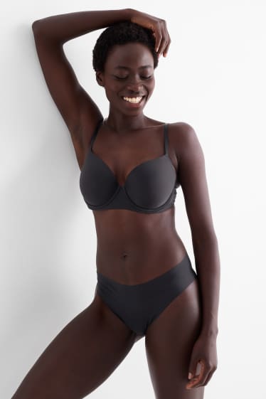 Damen - Multipack 2er - Invisible Slip - schwarz