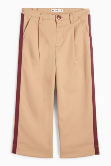 Copii - Fete - Pantaloni de stofă - maro deschis