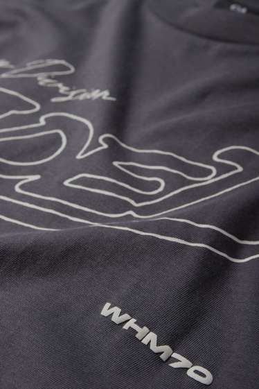 Bărbați - Tricou - relaxed fit - gri închis