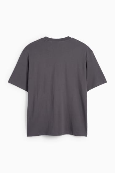Bărbați - Tricou - relaxed fit - gri închis