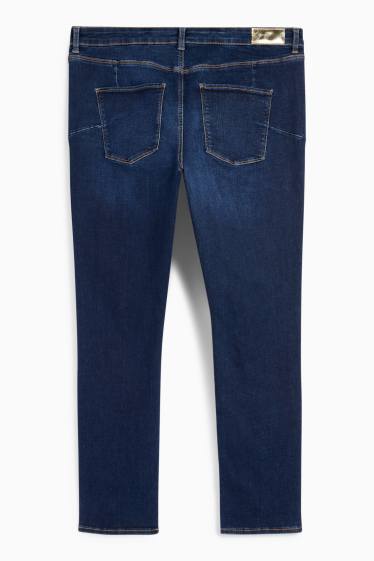 Femei - Slim jeans - talie medie - jeans modelatori - Flex - LYCRA® - denim-albastru închis