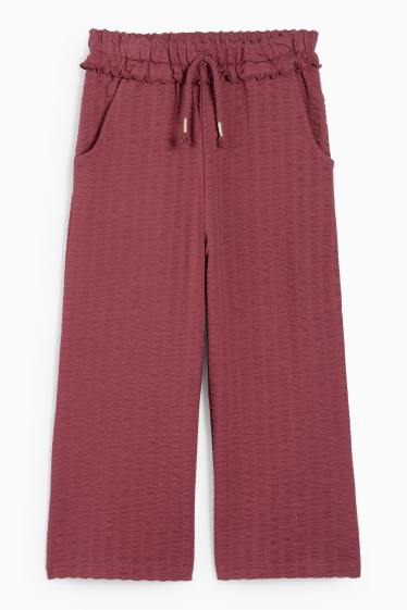 Nena - Pantalons de punt - texturats - marró vermellós