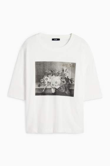 Femei - Tricou - relaxed fit - Rachel Ruysch - alb