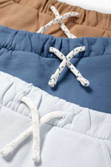 Bebeluși - băieți - Multipack 3 perechi - pantaloni de trening bebeluși - albastru