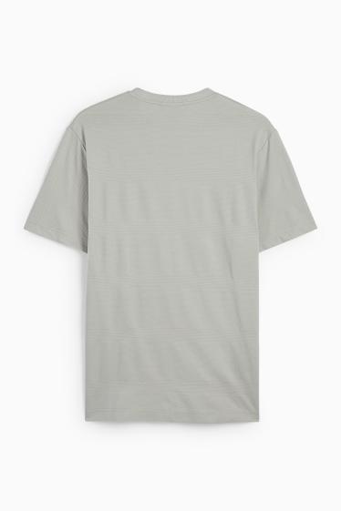 Bărbați - Tricou - regular fit - structurat - gri deschis
