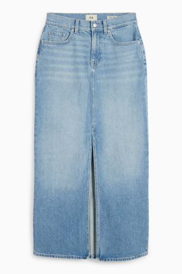 Women - Denim skirt - blue denim