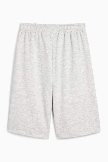 Copii - Fete - Sacramento - pantaloni scurți de trening - gri deschis melanj