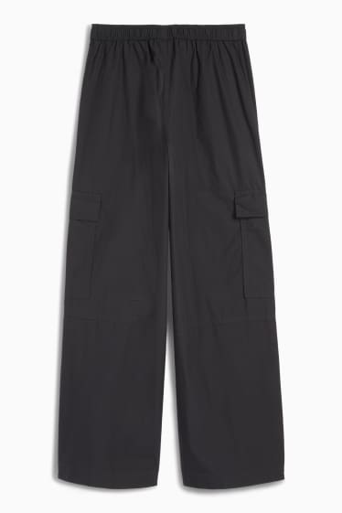 Copii - Fete - Pantaloni cargo - negru