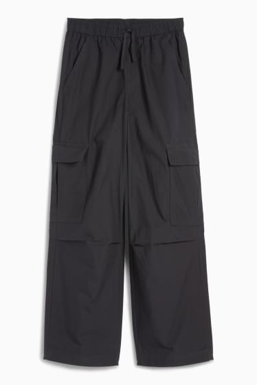 Copii - Fete - Pantaloni cargo - negru