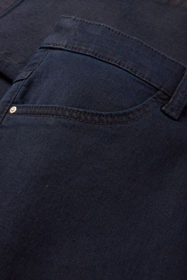 Femei - Slim jeans - talie medie - stretch - albastru închis
