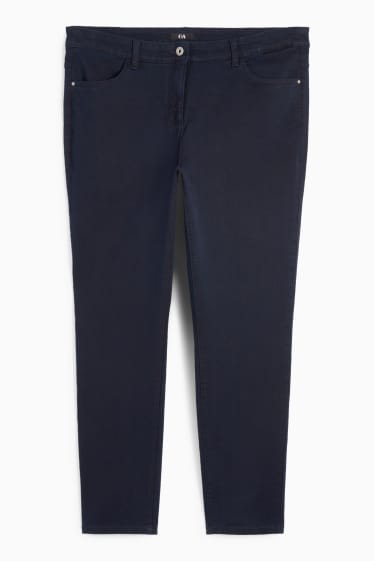 Femei - Slim jeans - talie medie - stretch - albastru închis