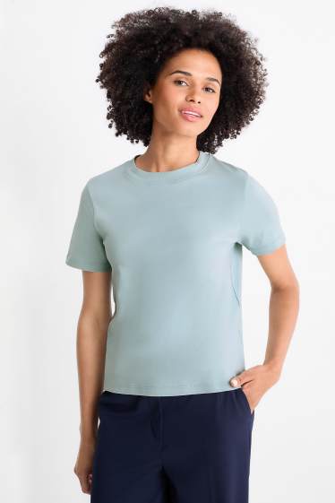 Damen - T-Shirt - Slim Fit - mintgrün