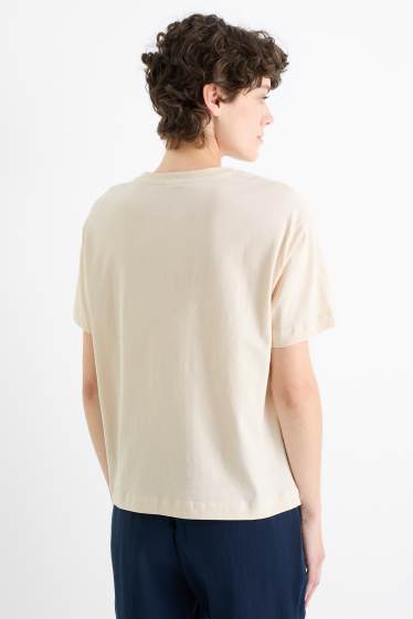 Femei - Tricou - relaxed fit - bej