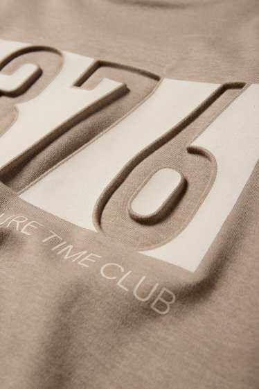 Men - T-shirt - relaxed fit - beige
