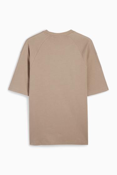 Men - T-shirt - relaxed fit - beige