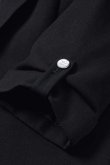 Femei - Blazer lung - regular fit - negru