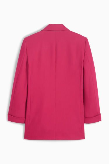 Femei - Blazer lung - regular fit - roz