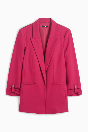 Femei - Blazer lung - regular fit - roz