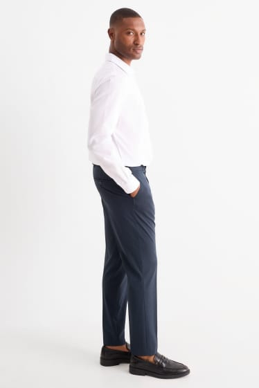 Bărbați - Pantaloni de costum - body fit - Flex - LYCRA® - albastru închis