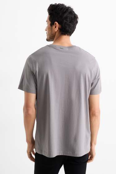 Pánské - Tričko - regular fit - šedá