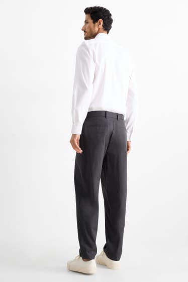 Bărbați - Pantaloni modulari - regular fit - gri închis