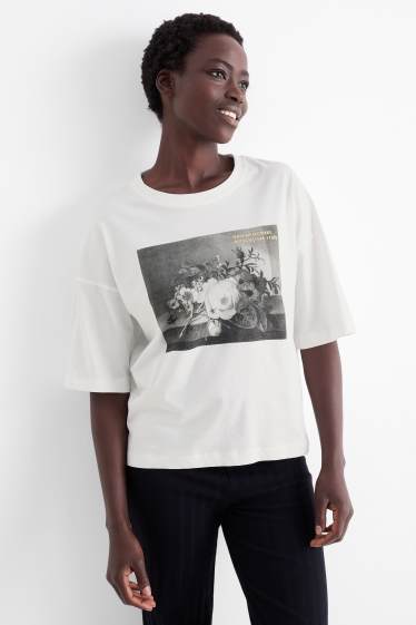 Femei - Tricou - relaxed fit - Rachel Ruysch - alb