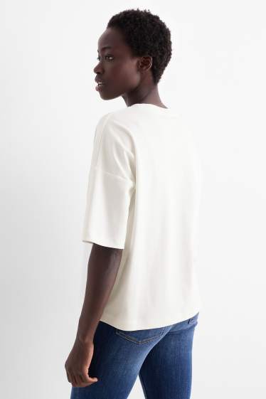 Women - T-shirt - regular fit - white
