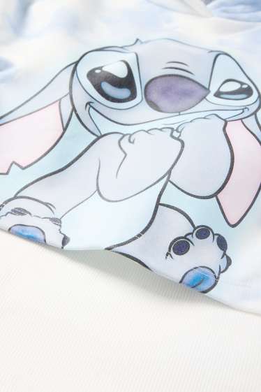 Copii - Fete - Lilo & Stitch - set - hanorac și top - 2 piese - alb / albastru deschis
