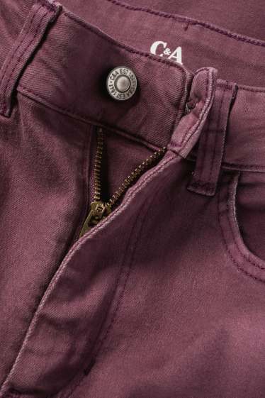 Femei - Jegging jeans - talie înaltă - mov