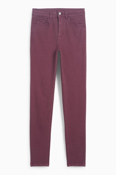 Femei - Jegging jeans - talie înaltă - mov