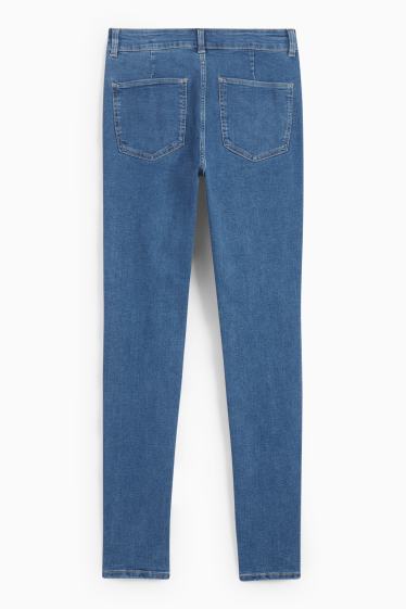 Femei - Jegging jeans - talie înaltă - denim-albastru