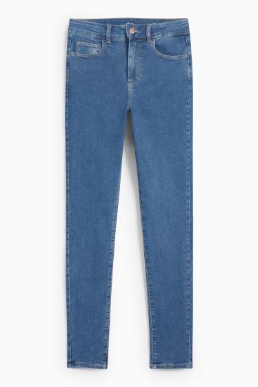 Femei - Jegging jeans - talie înaltă - denim-albastru