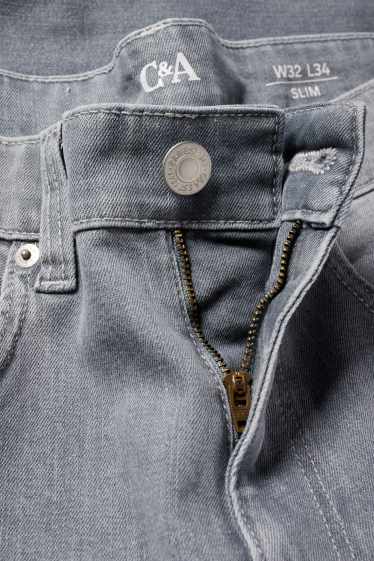 Bărbați - Slim jeans - LYCRA® - denim-gri deschis