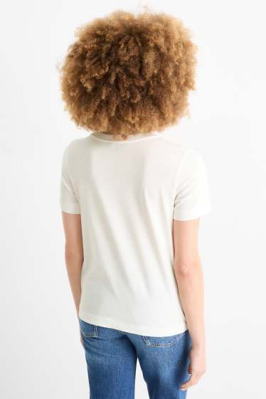 Dámské - Tričko - regular fit - bílá