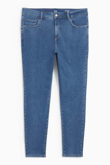 Femei - Jegging jeans - talie înaltă - denim-albastru