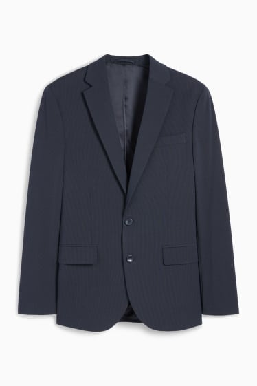 Bărbați - Sacou modular - slim fit - Flex - LYCRA® - cu dungi - albastru închis