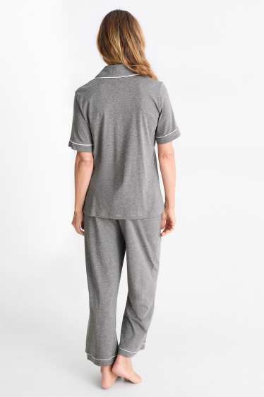 Women - Pyjamas - gray-melange