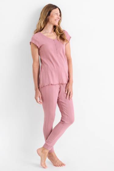 Femei - Pijama - roz închis