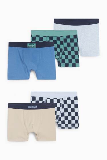 Children Boys - Multipack of 5 - boxer shorts - dark blue