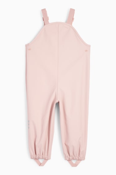 Copii - Fete - Pantaloni de ploaie - impermeabili - roz