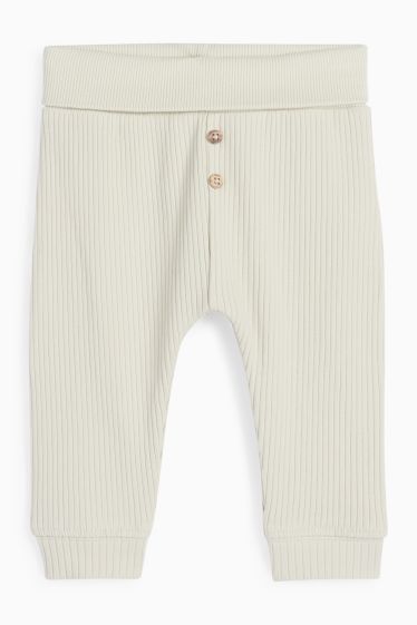 Unisex - Legume - compleu bebeluși - 2 piese - alb-crem