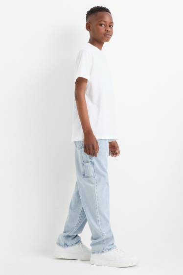 Children Boys - Loose fit jeans - denim-light blue