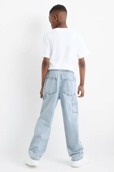 Children Boys - Loose fit jeans - denim-light blue