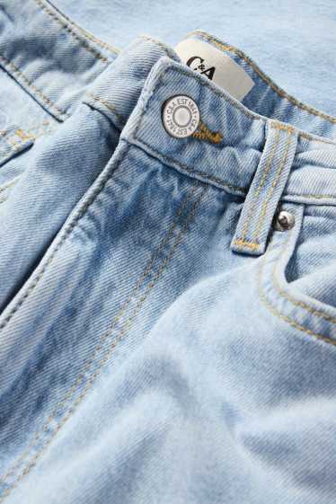 Femei - Wide leg jeans - talie înaltă - denim-albastru deschis