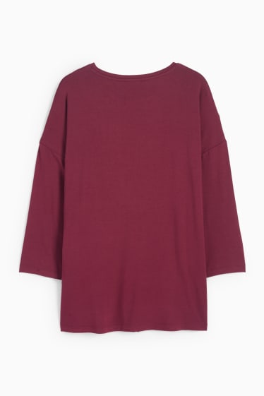 Femei - Tricou - regular fit - vișiniu