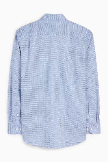 Home - Camisa formal - regular fit - Kent - no requereix planxada - estampada - blau clar