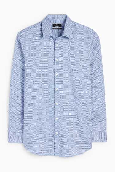 Home - Camisa formal - regular fit - Kent - no requereix planxada - estampada - blau clar