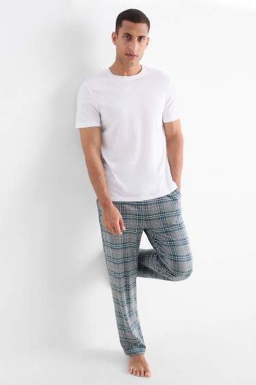 Bărbați - Multipack 2 perechi - pantaloni de pijama - gri melanj