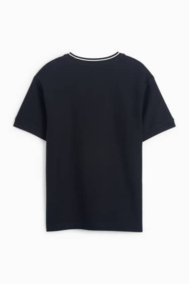 Copii - Băieți - Tricou cu mânecă scurtă - structurat - albastru închis
